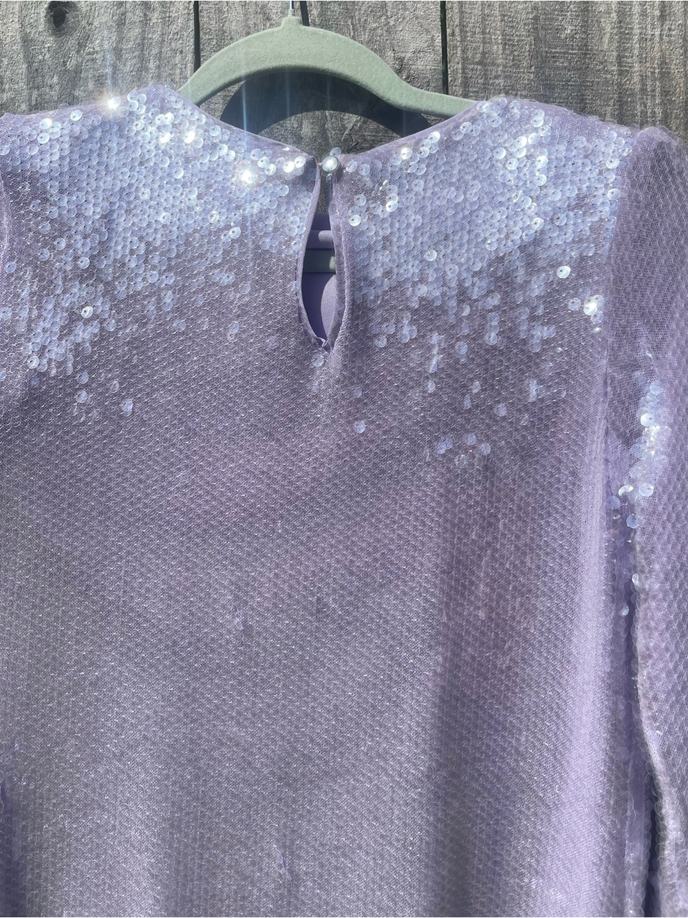 GB girls Lavender Sequin Long Sleeve Formal Dress - Picture 9 of 11